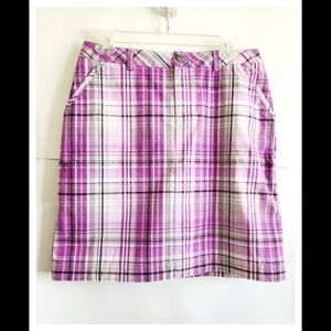Christopher & banks Plaid skrit(with inner lining) size 4